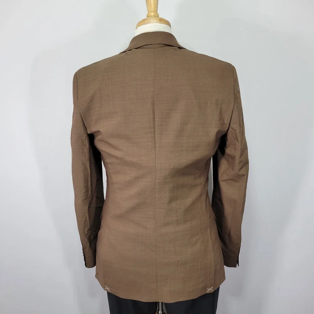 BAR III Men's Sport Coat Blazer Two Button Brown Wool Blend Size 40L NEW W/O TAG